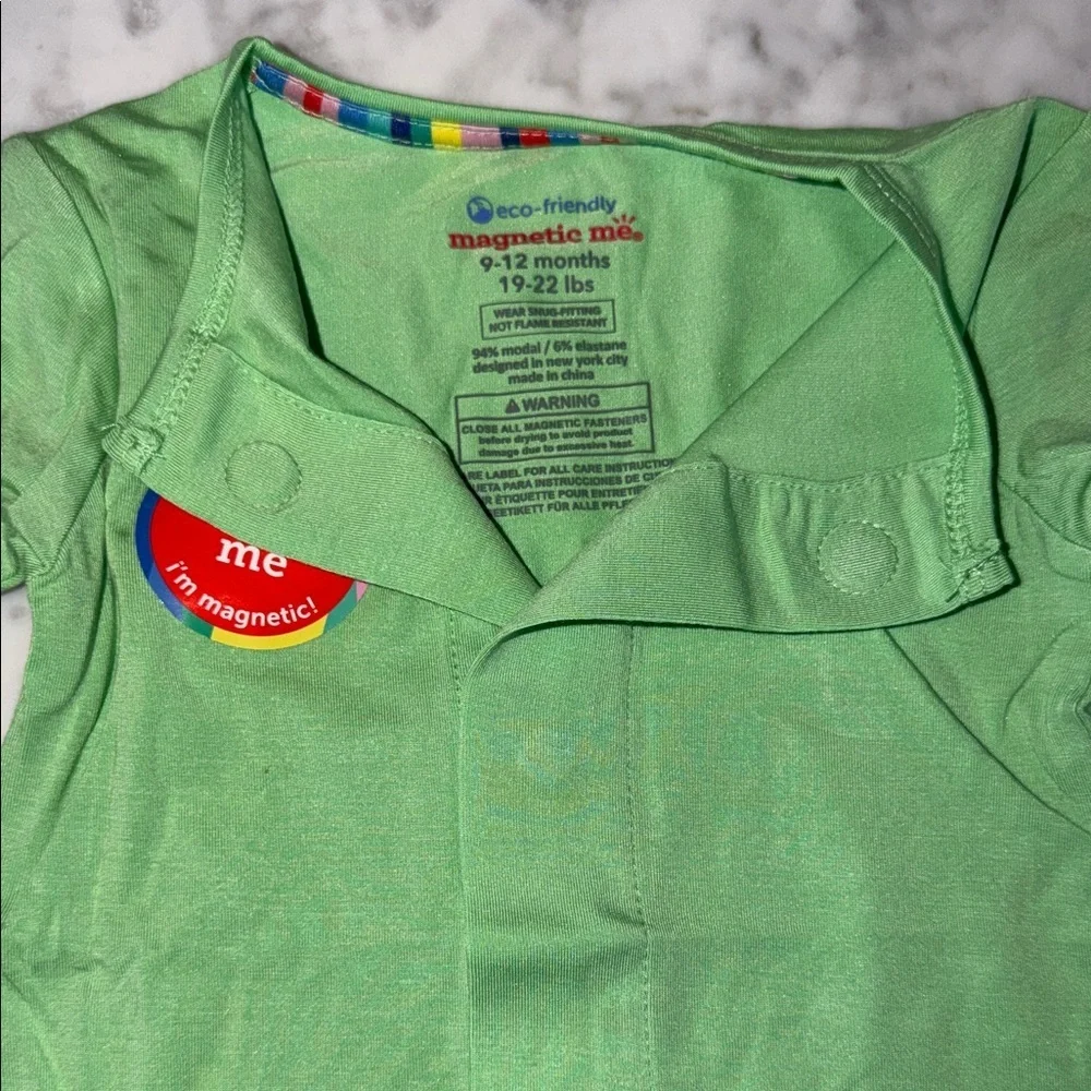 NWT Magnetic Me Modal Green Kids Footie